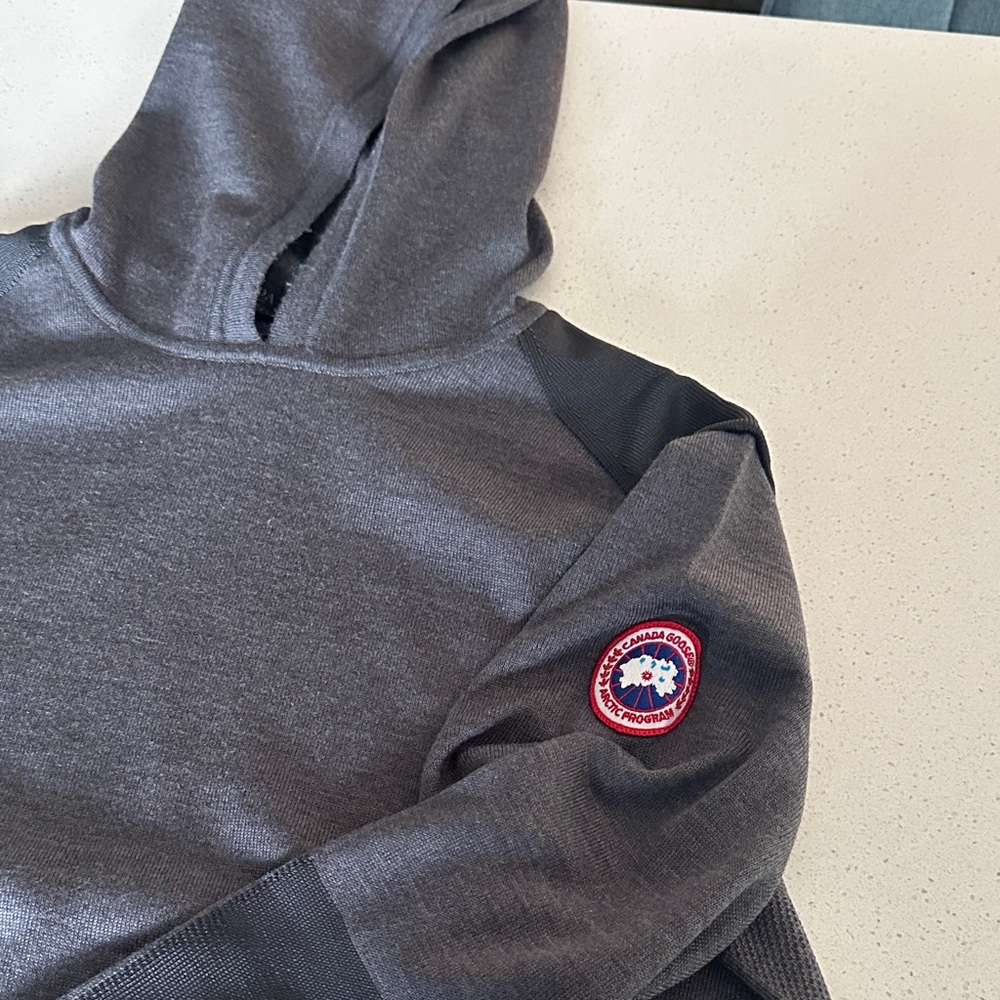 Canada Goose Charcoal Hooded Men's Sweater